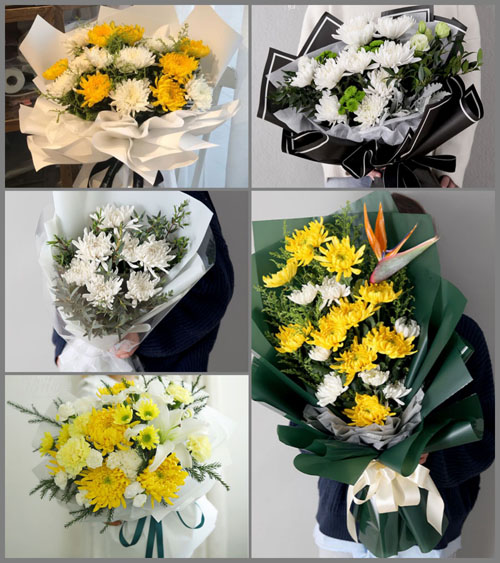 山东东营东营区龙居镇常家村白事花束代送